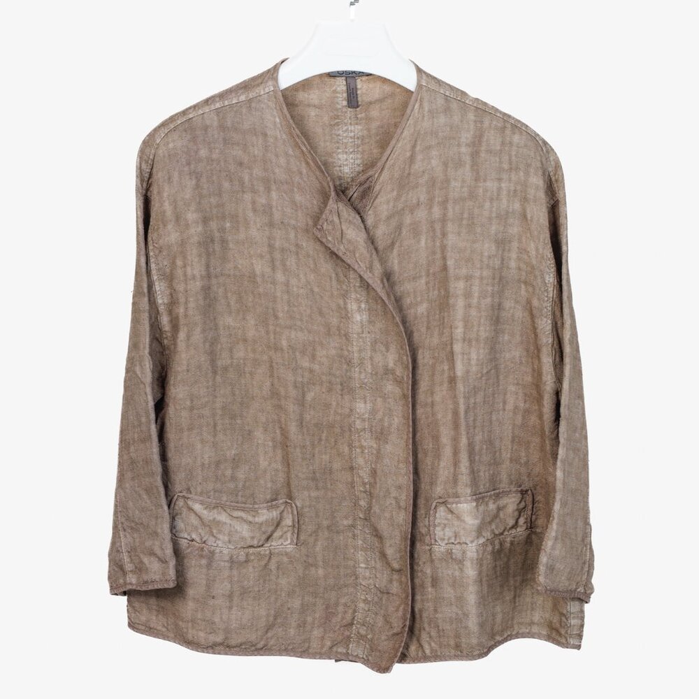 Oska Japanese Kimono Linen Blazer Jacket
